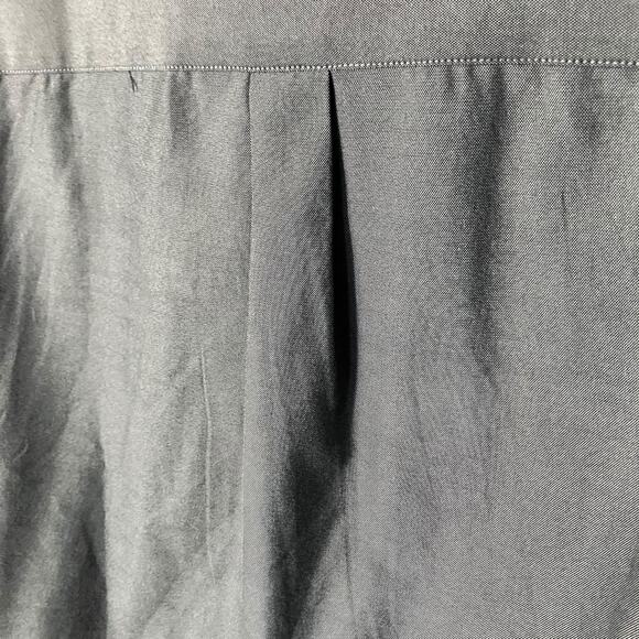 Oxford Men’s Luxury Collection Shirt XL Gray Short Sleeve Button Up - Picture 7 of 10